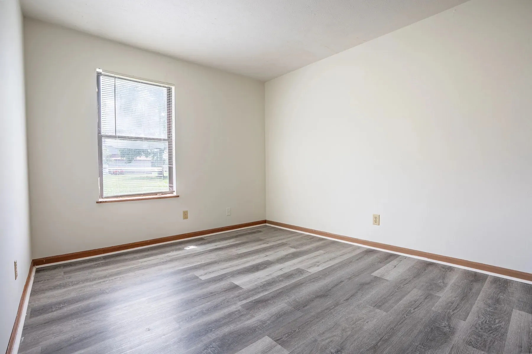 Bright interior room with a window