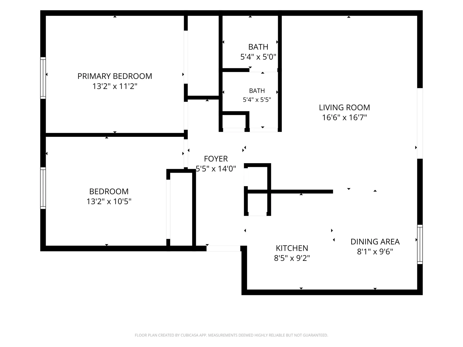 Evans Apartment Community 2 Bedroom floor plan