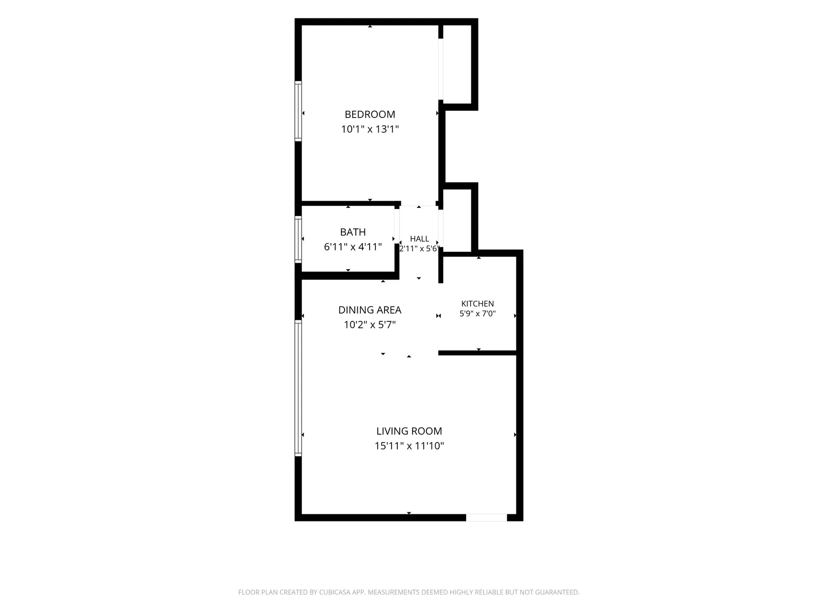 Lucky Turn Apartments 1 Bedroom floor plan